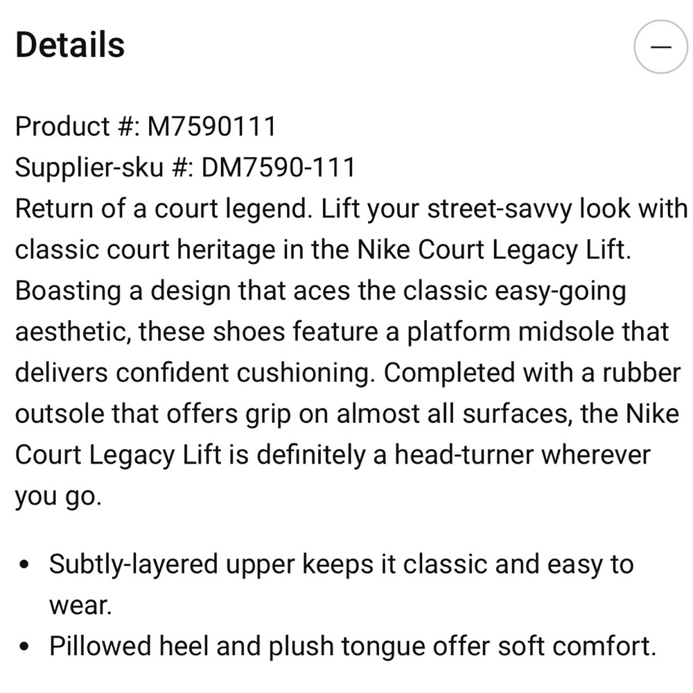 Nike • NIB Court Legacy Lift Sneakers • Light Orewood Brown/Phantom/White • Sz 7 - Picture 9 of 9